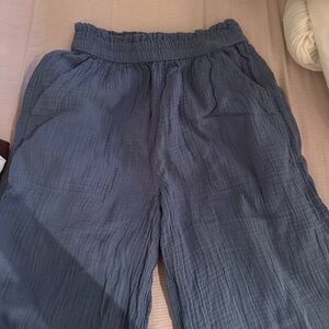 Aerie Blue Wide Leg Pants